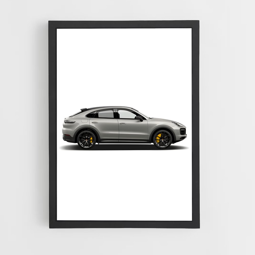 Poster Vitesse Cayenne – affiche Porsche (vue 2)